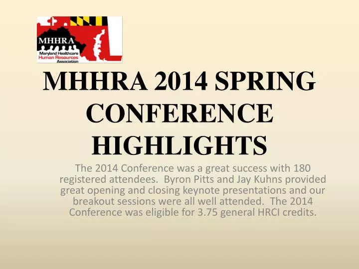 mhhra 2014 spring conference highlights