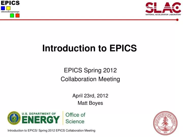introduction to epics