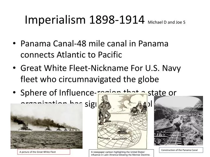 imperialism 1898 1914 michael d and joe s