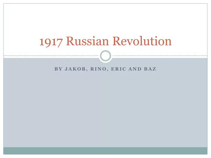 1917 russian revolution