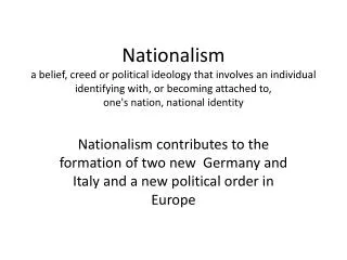 Nationalism: A Force for Unity or Disunity