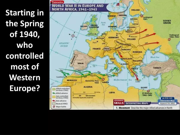 starting in the spring of 1940 who controlled most of western europe