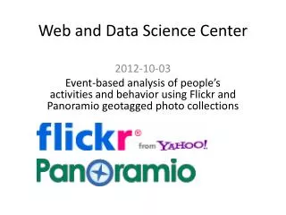 Web and Data Science Center