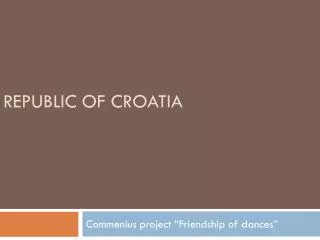 Republic of croatia
