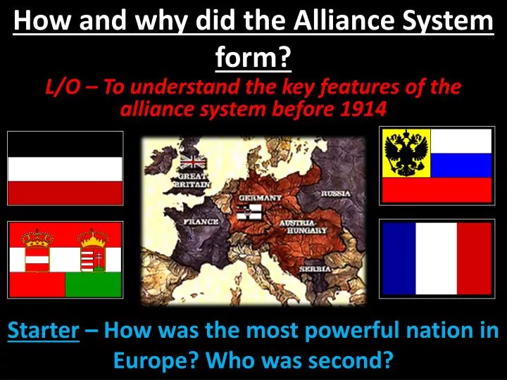 how and why did the alliance system form