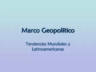 marco geopol tico