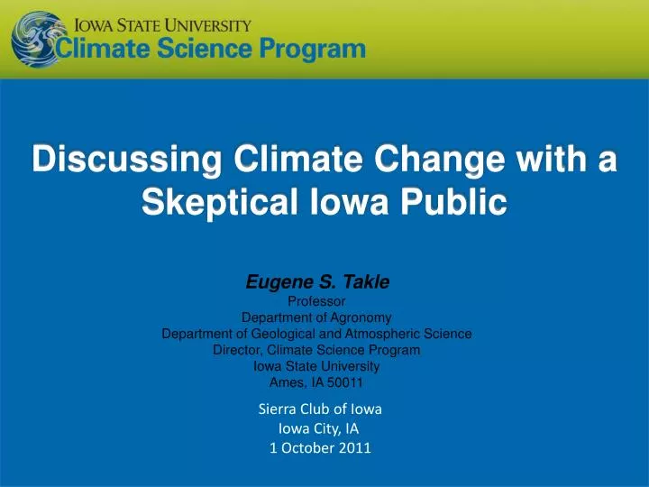 discussing climate change with a skeptical iowa public