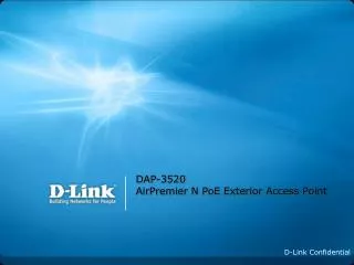 DAP-3520 AirPremier N PoE Exterior Access Point