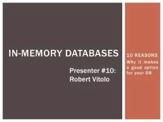 In-memory Databases