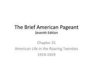 the brief american pageant seventh edition