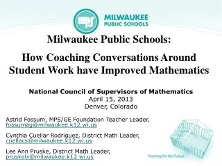 Milwaukee Public Schools :