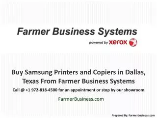 Buy Samsung Printers and Copiers in Dallas, Texas