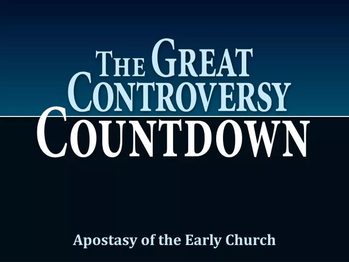 apostasy of the early church
