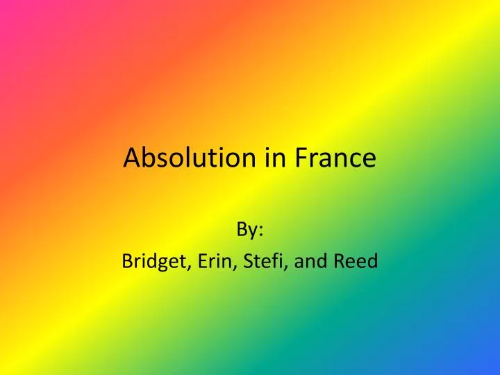absolution in france