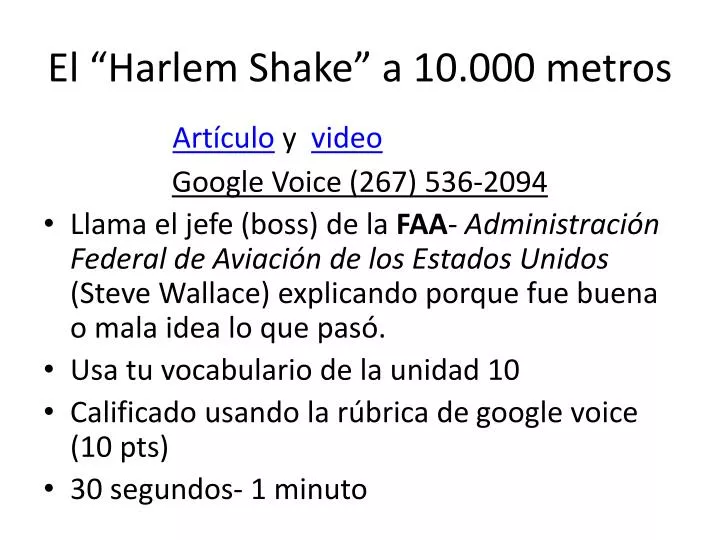 el harlem shake a 10 000 metros