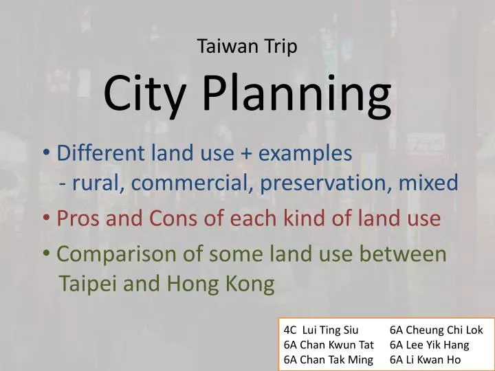 taiwan trip city planning