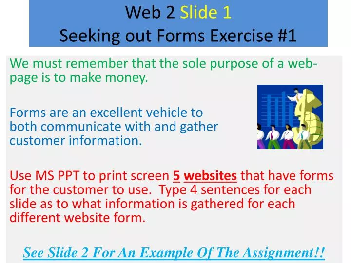 web 2 slide 1 seeking out forms exercise 1
