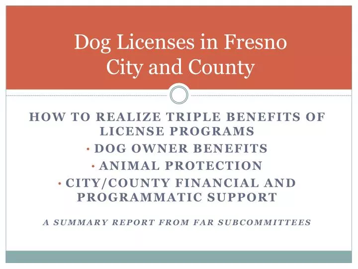 dog licenses in fresno city and county