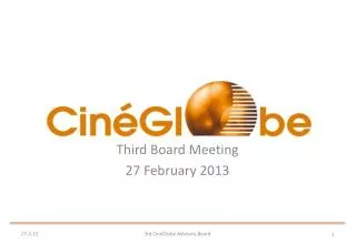 Third Board Meeting 27 February 2013