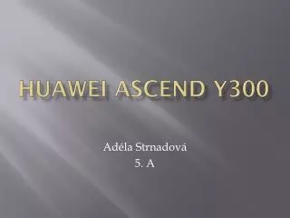 Huawei ascend Y300