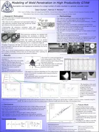 Modeling of Weld Penetration in High Productivity GTAW