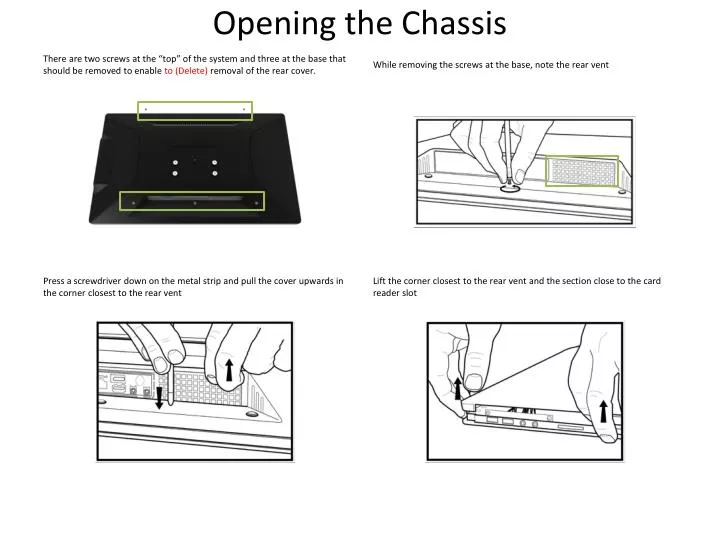 opening the chassis