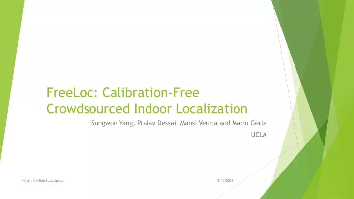 freeloc calibration free crowdsourced indoor localization