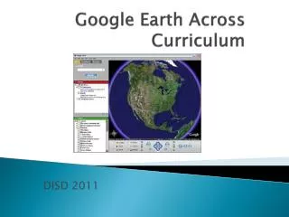 Google Earth Across Curriculum