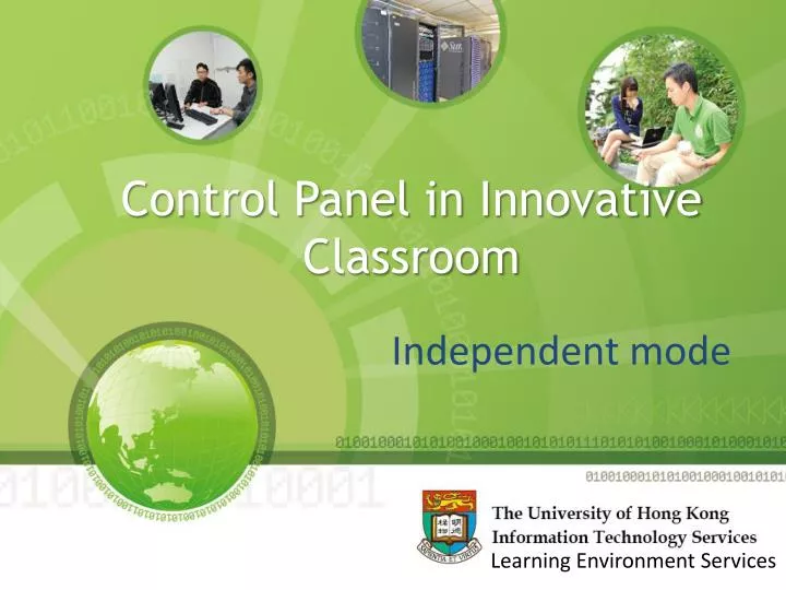 control panel in innovative classroom