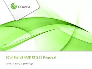 2014 Skyfall AMD RFQ EE Proposal