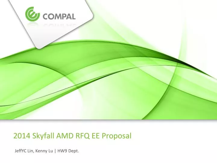 2014 skyfall amd rfq ee proposal