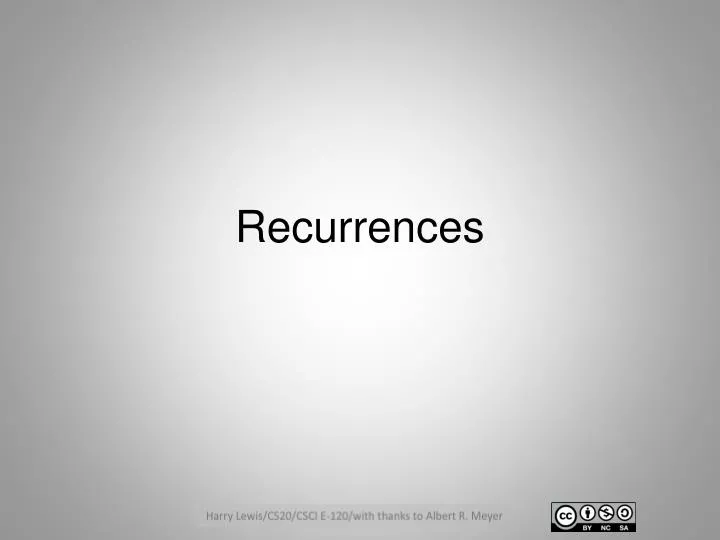 recurrences