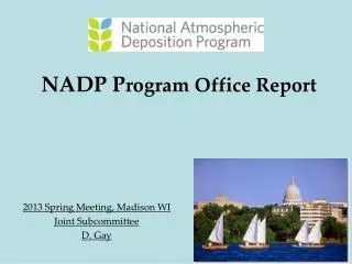 NADP P rogram Office Report