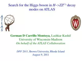Search for the Higgs boson in H -&gt; ZZ (*) decay modes on ATLAS