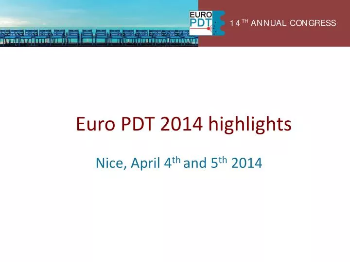 euro pdt 2014 highlights