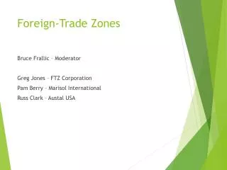 Foreign-Trade Zones