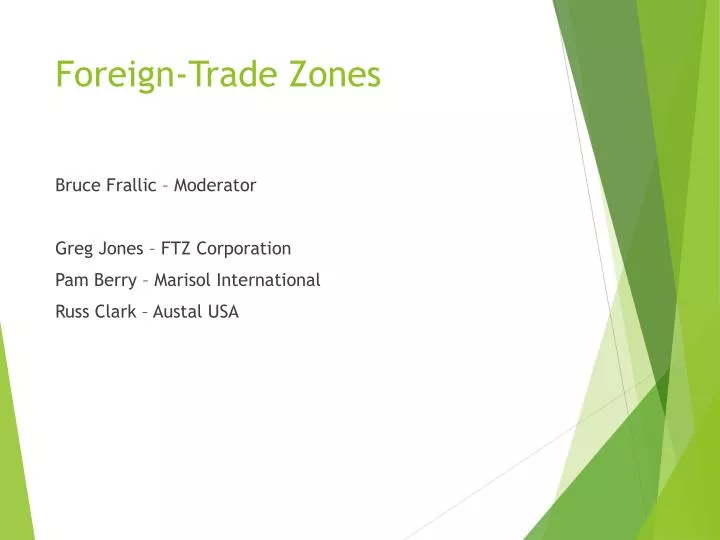 foreign trade zones