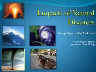 Empacts of Natural Disasters