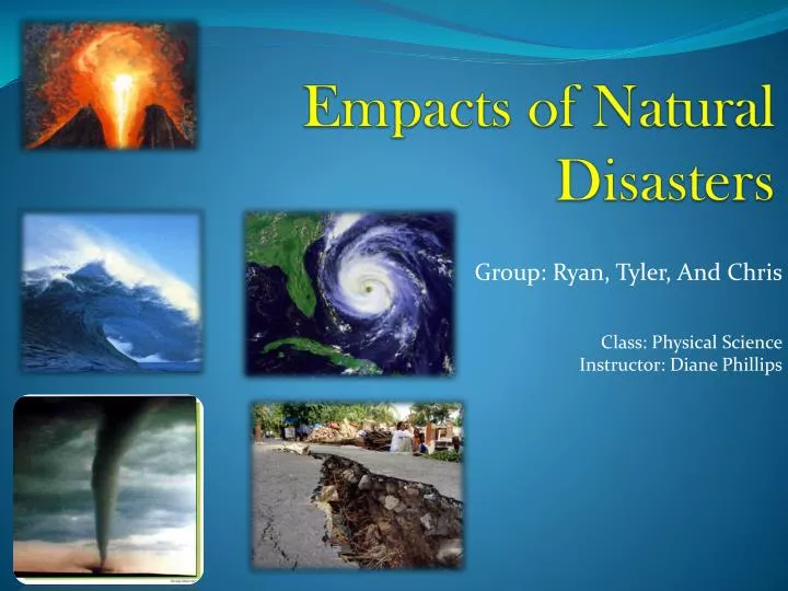 empacts of natural disasters
