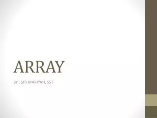 ARRAY