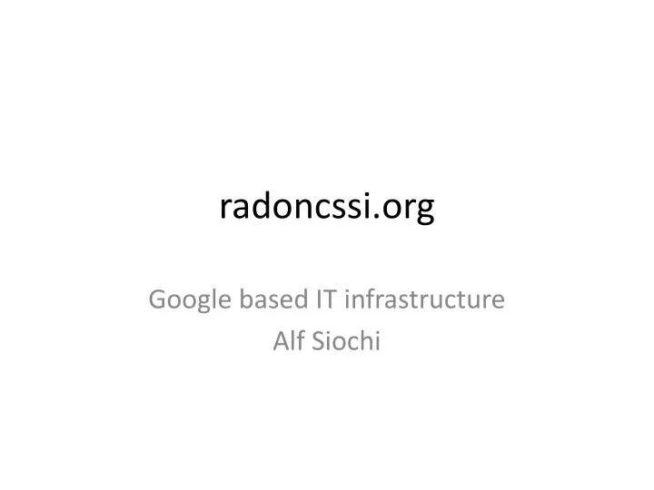 radoncssi org