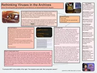 Rethinking Viruses in the Archives