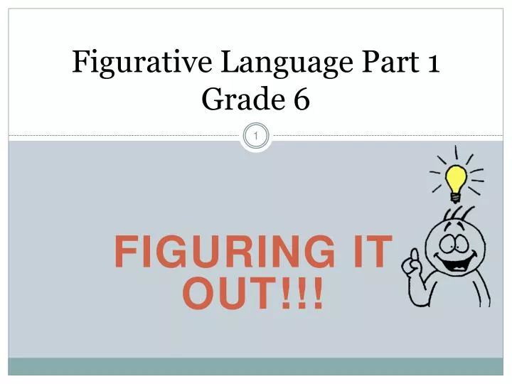 figurative language part 1 grade 6