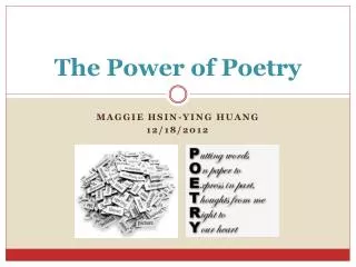 The Power of Poetry