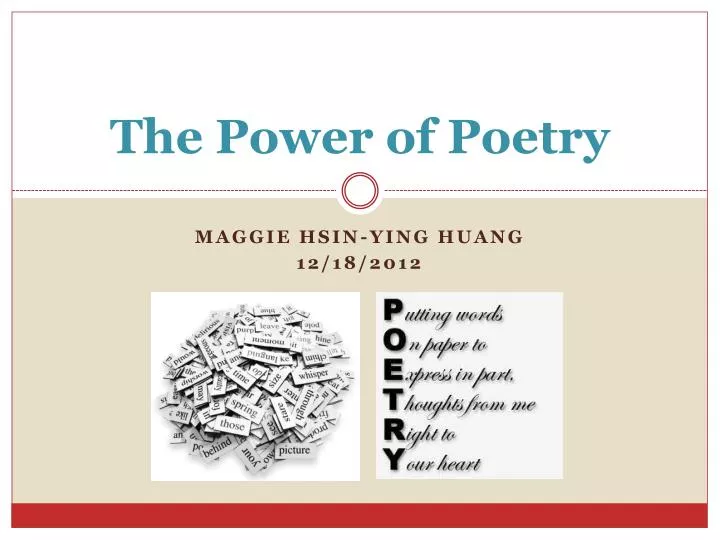 the power of poetry