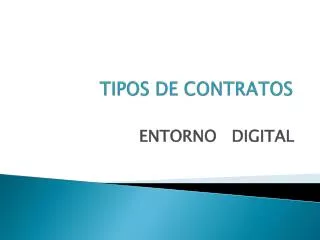 tipos de contratos