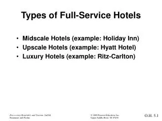 Types of Full-Service Hotels