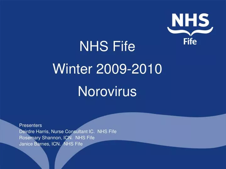 nhs fife winter 2009 2010 norovirus