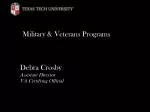 Military &amp; Veterans Programs - slide 1
