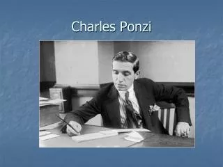 Charles Ponzi